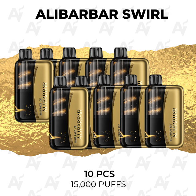 10 Pack Alibarbar Swirl Mixed Flavours 13000 Puffs