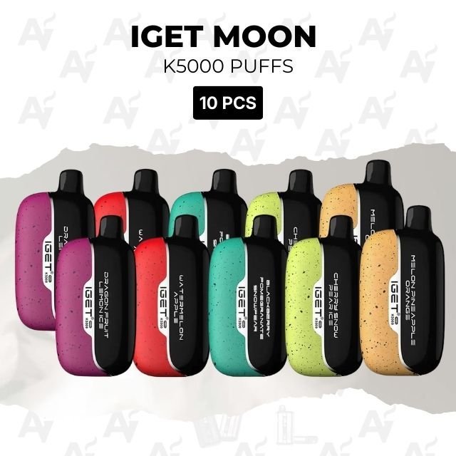 10 Pack IGET Moon 5000 Puffs