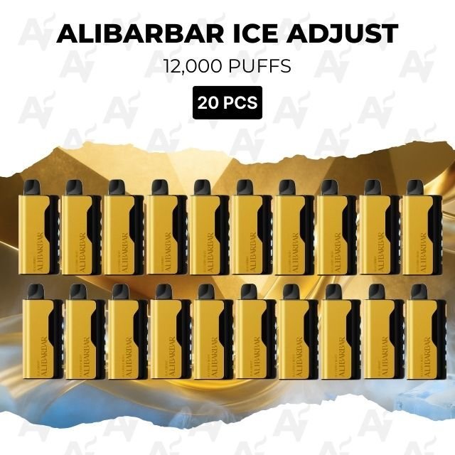 20 Pack Alibarbar Ice Adjust Mixed Flavours 12000 Puffs