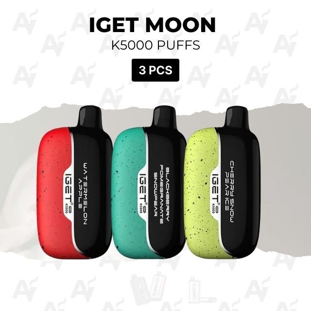 3 Pack IGET Moon 5000 Puffs