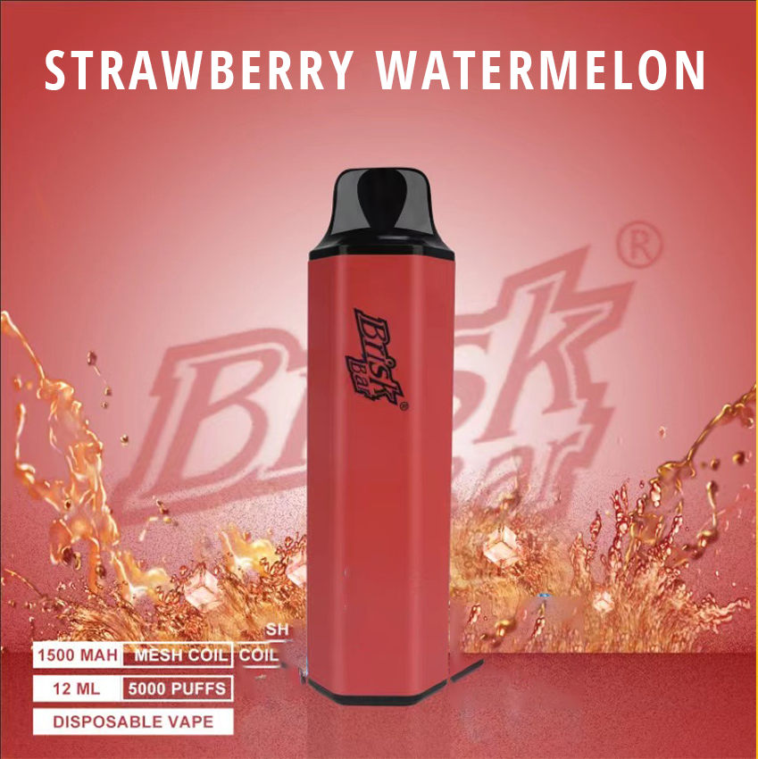 Brisk Bar Strawberry Watermelon 5000 Puffs