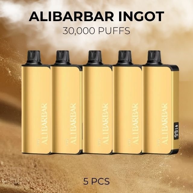 5 Pack Alibarbar Ingot Mixed Flavours 30000 Puffs