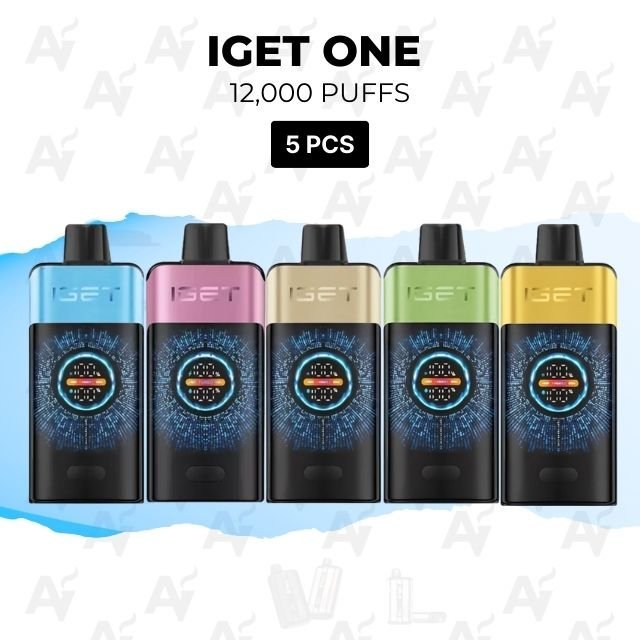 5 Pack IGET One Mixed Flavours 12000 Puffs