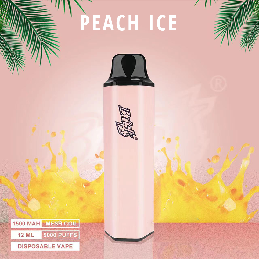 Brisk Bar Peach ICE 5000 Puffs