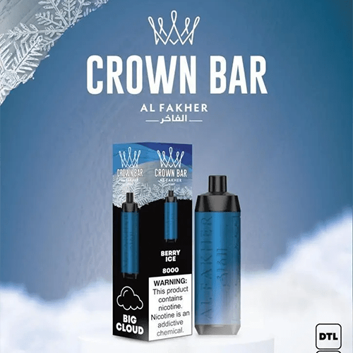 Al Fakher Crown Bar Alfakher Berry ICE 8000 Puffs