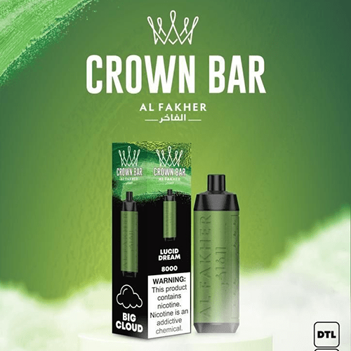 Al Fakher Crown Bar Alfakher Lucid Dream 8000 Puffs