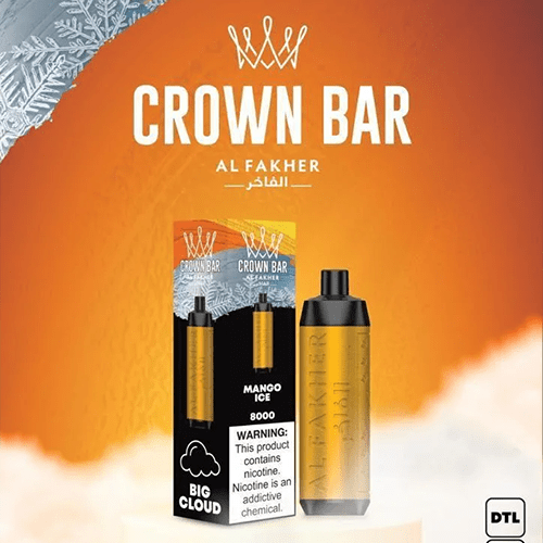 Al Fakher Crown Bar Alfakher Mango Freeze 8000 Puffs