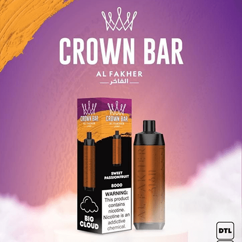 Al Fakher Crown Bar Alfakher Sweet Passionfruit 8000 Puffs