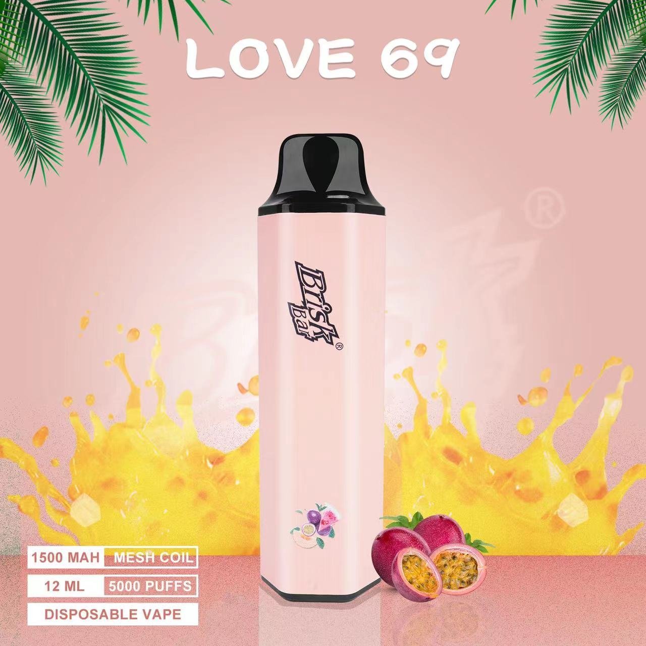 Brisk Bar Love 69 5000 Puffs