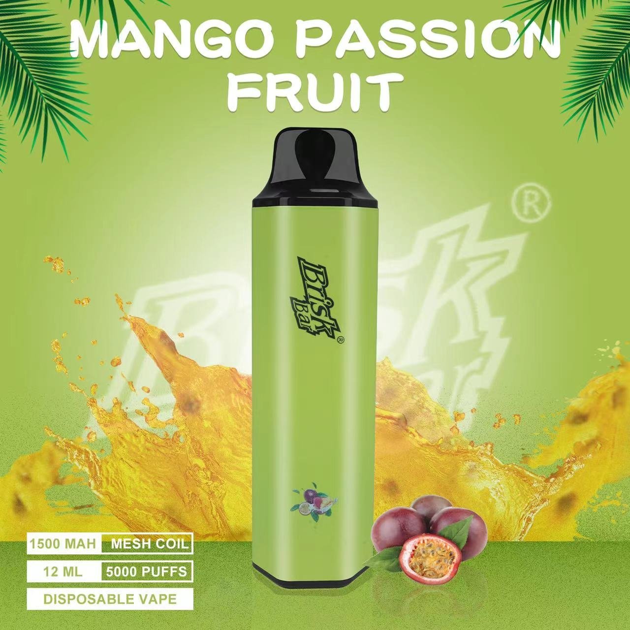 Brisk Bar Mango Passion Fruit 5000 Puffs