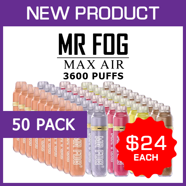 50 Pack Mr Fog AIR - 50 3600 Puffs