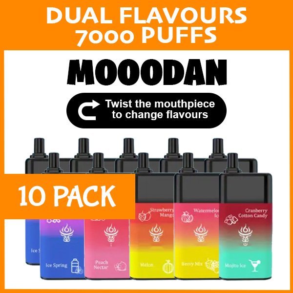 10 Pack Mooodan 7000 Puffs