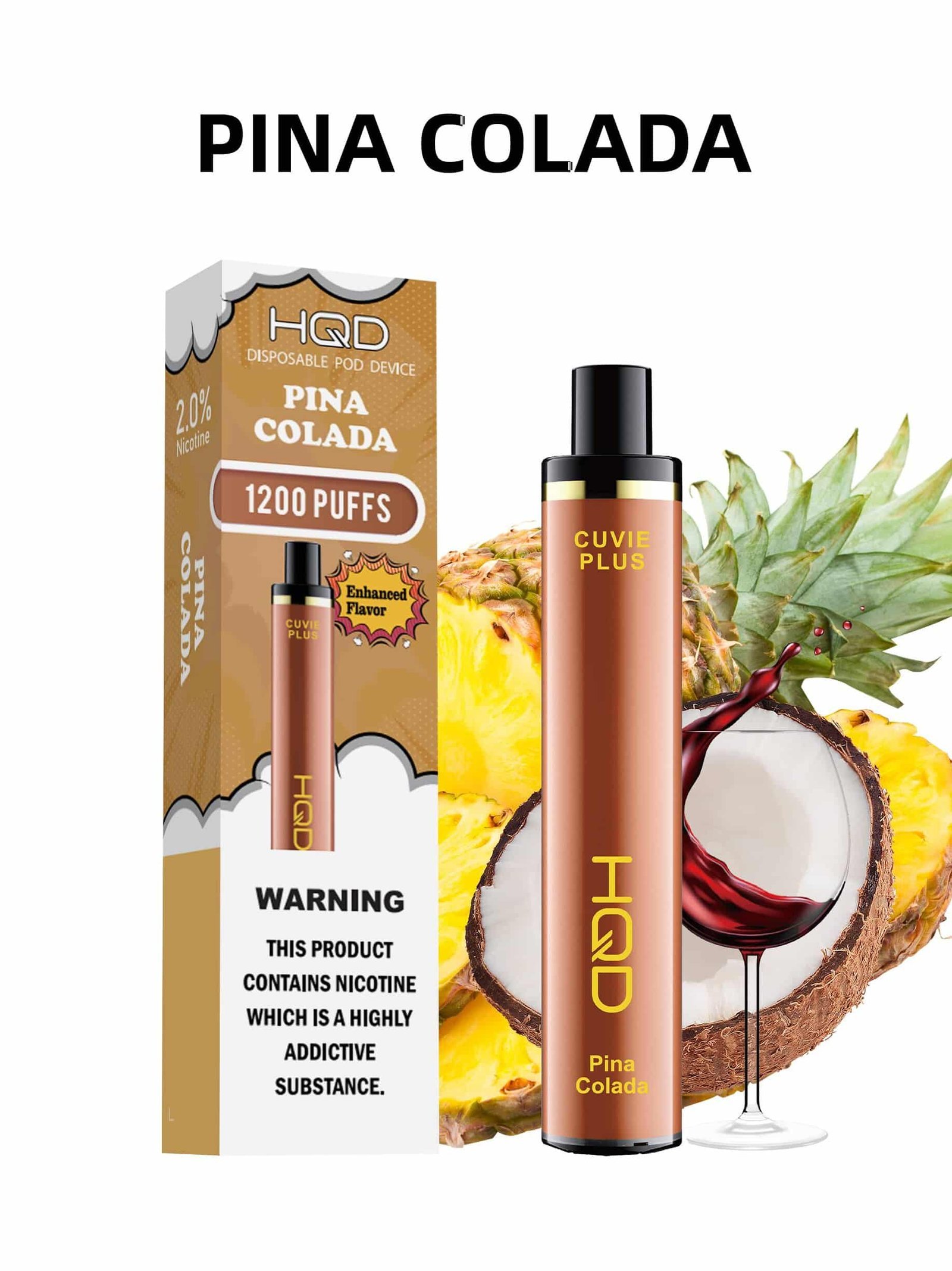 HQD Cuvie Plus Pina Colada 1200 Puffs
