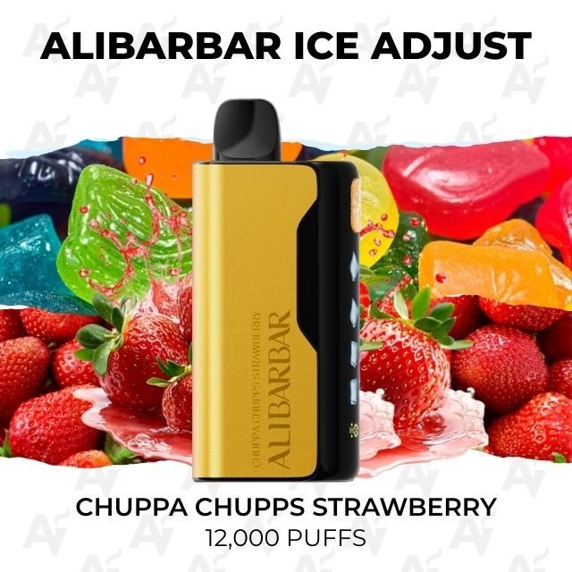 Alibarbar Ice Adjust Chuppa Chupps Strawberry 12000 Puffs