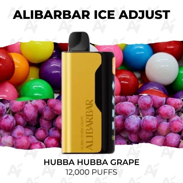 Alibarbar Ice Adjust Hubba Grape 12000 Puffs