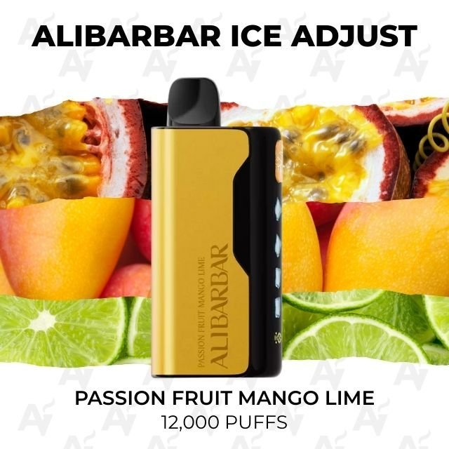 Alibarbar Ice Adjust Passion Fruit Mango Lime 12000 Puffs