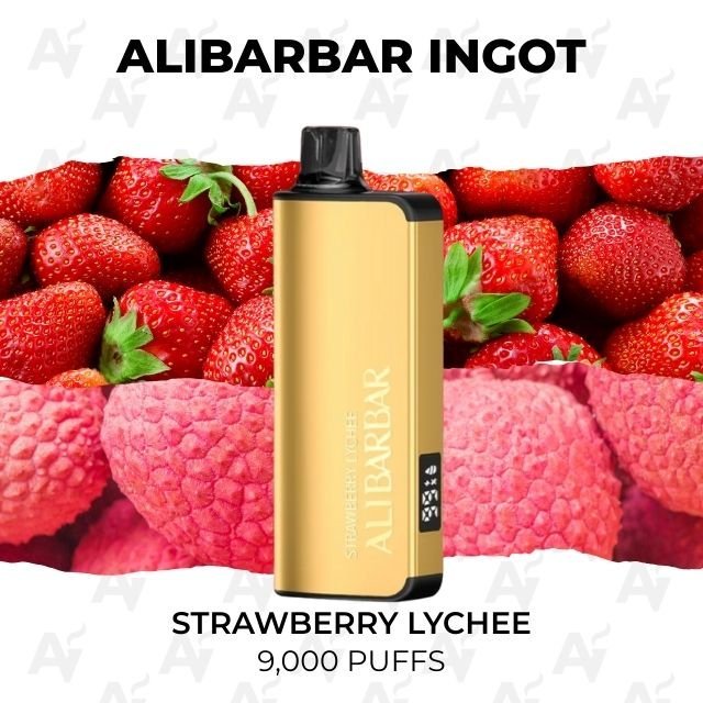 Alibarbar Ingot Strawberry Lychee 9000 Puffs