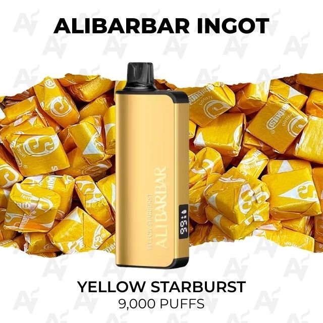 Alibarbar Ingot Yellow Starburst 9000 Puffs
