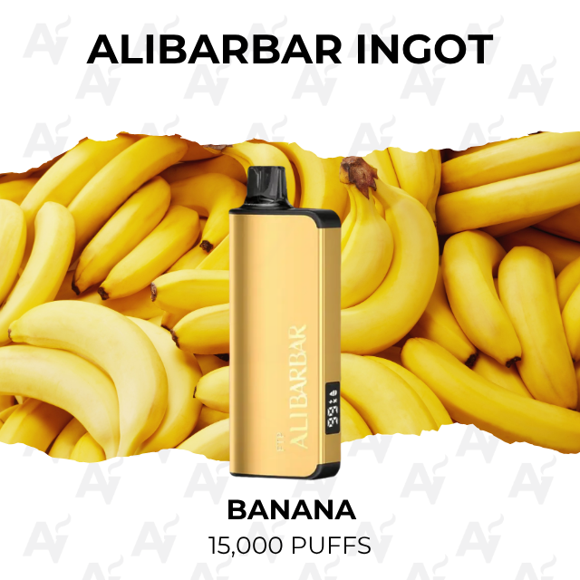 Alibarbar Ingot Banana 15000 Puffs