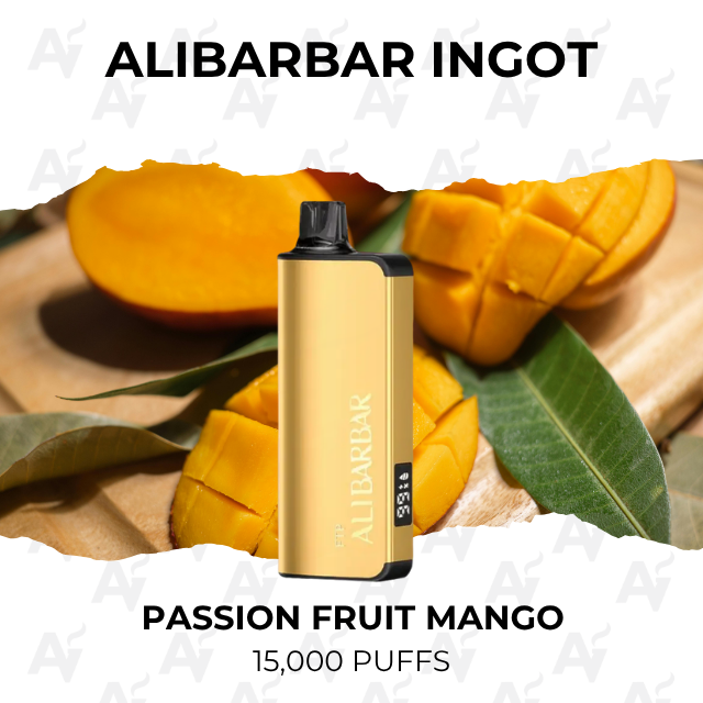 Alibarbar Ingot Passion Mango 15000 Puffs