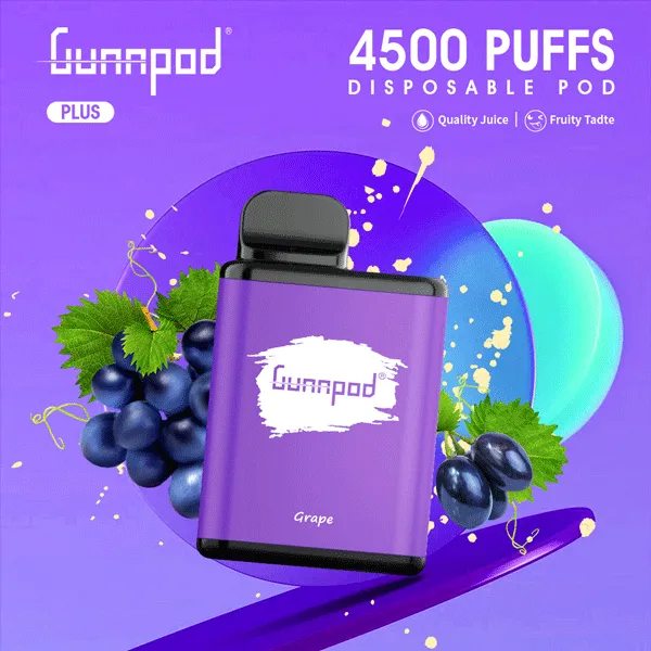 Gunnpod Plus Grape ICE 4500 Puffs