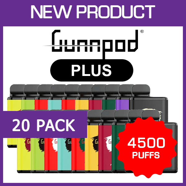 20 Pack Gunnpod Plus 4500 Puffs