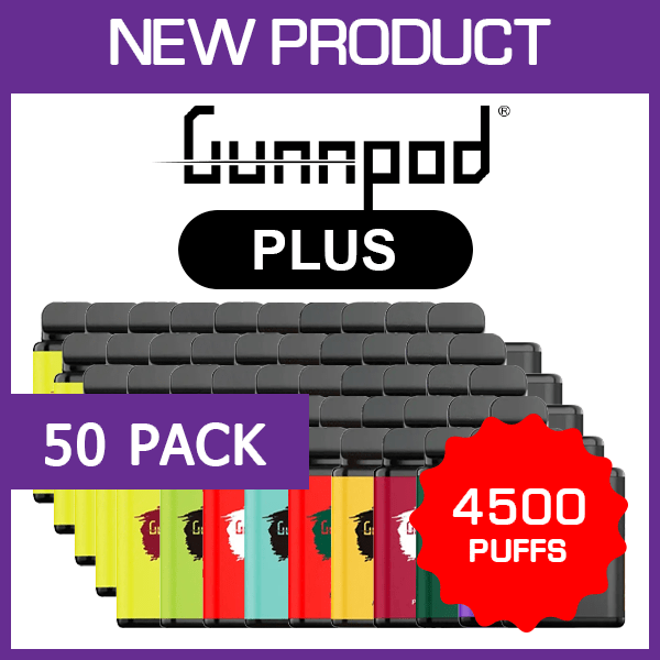 50 Pack Gunnpod Plus 4500 Puffs