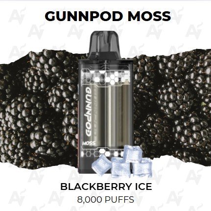 Gunnpod Moss Blackberry Ice 8000 Puffs