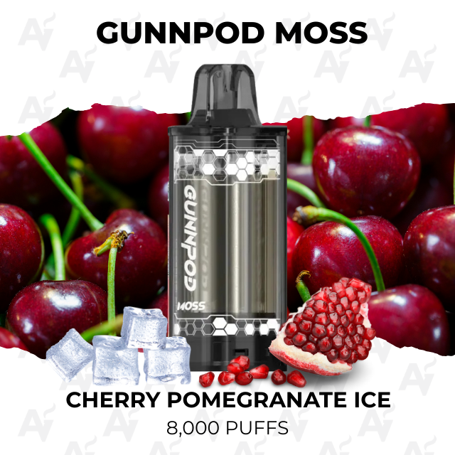 Gunnpod Moss Cherry Pomegranate Ice 8000 Puffs