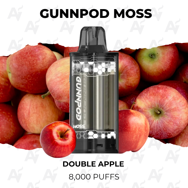 Gunnpod Moss Double Apple 8000 Puffs