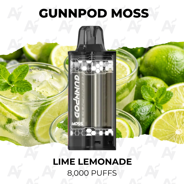 Gunnpod Moss Lime Lemonade 8000 Puffs