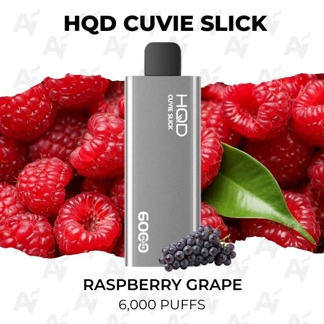 HQD Cuvie Slick Raspberry Grape 6000 Puffs