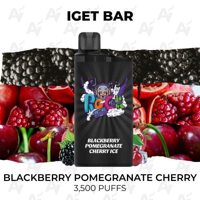 IGET Bar Blackberry Pomegranate Cherry 3500 Puffs