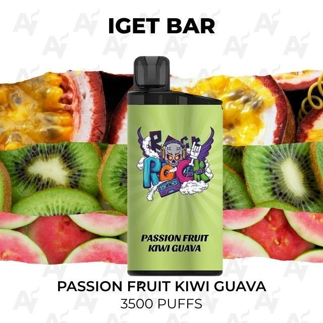 IGET Bar Passion Fruit Kiwi Guava 3500 Puffs
