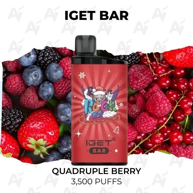 IGET Bar Quadruple Berry 3500 Puffs
