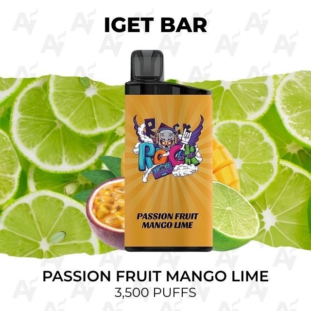 IGET Bar Passion Fruit Mango Lime 3500 Puffs