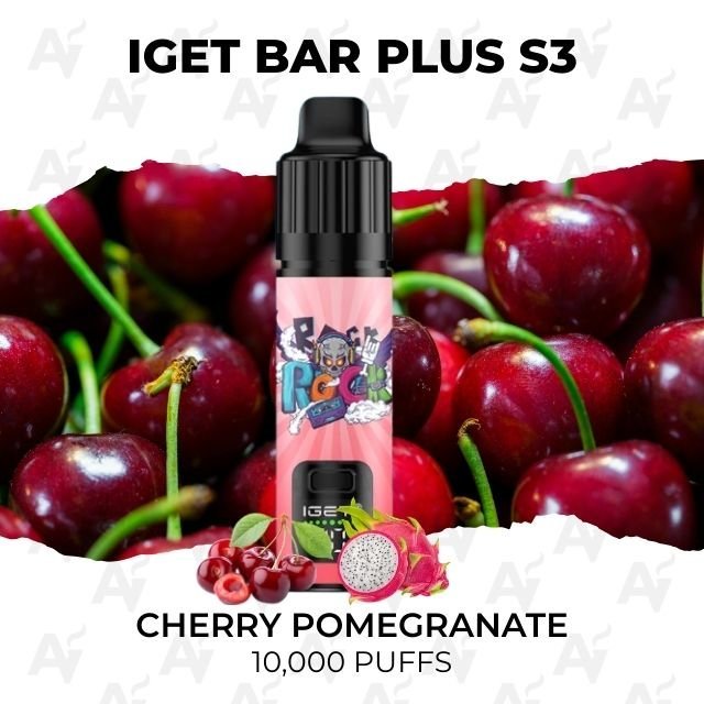 IGET Bar Plus S3 Cherry Pomegranate 10000 Puffs