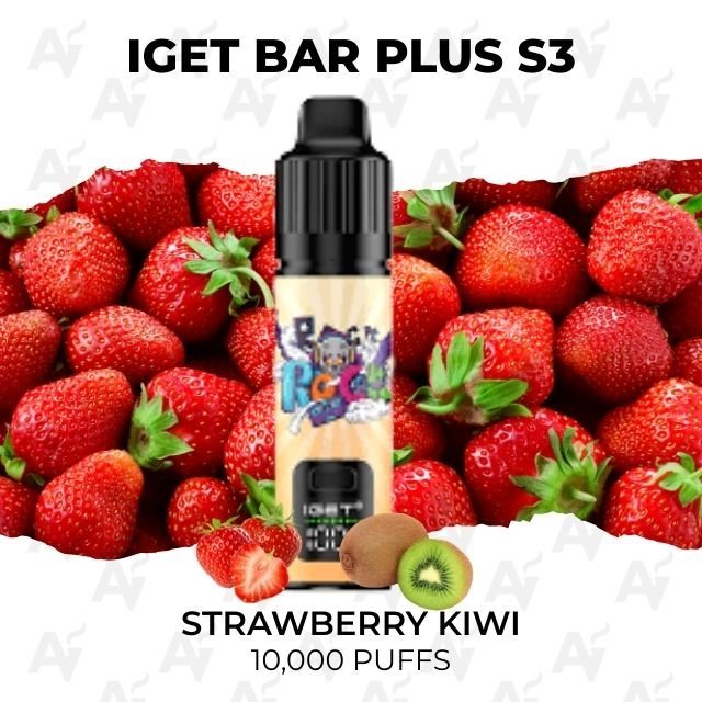 IGET Bar Plus S3 Strawberry Kiwi 10000 Puffs