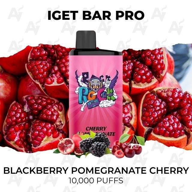 IGET Bar Pro Blackberry Pomegranate Cherry 10000 Puffs