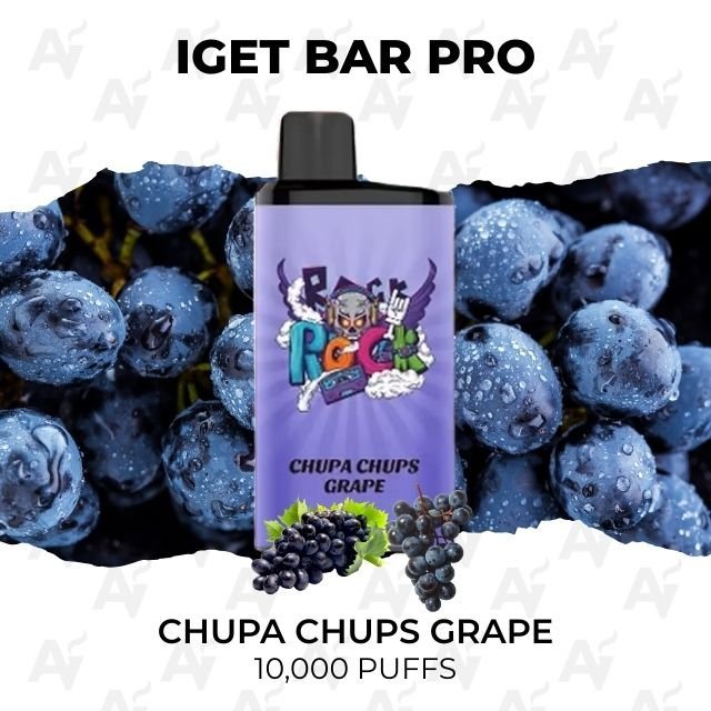 IGET Bar Pro Chupa Chups Grape 10000 Puffs