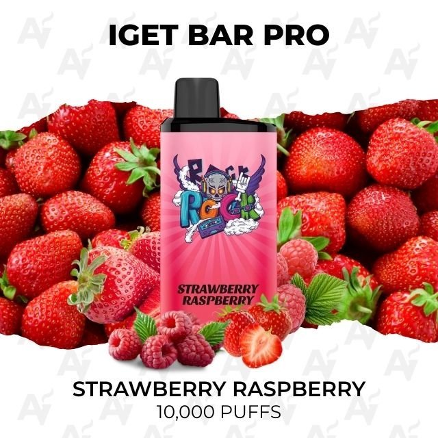 IGET Bar Pro Strawberry Raspberry 10000 Puffs