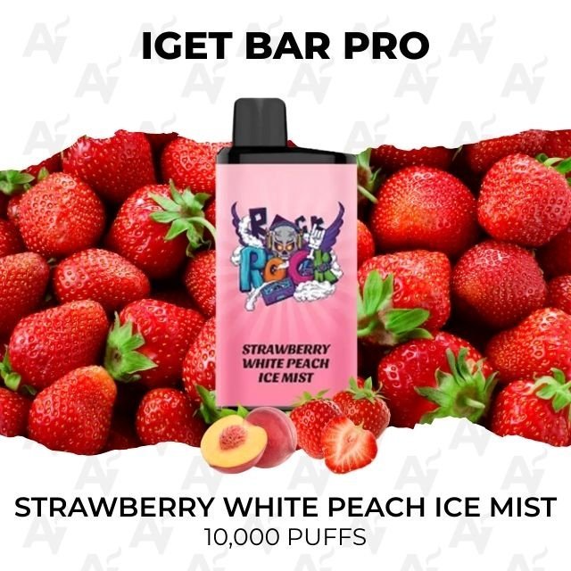 IGET Bar Pro Strawberry White Peach Ice Mist 10000 Puffs