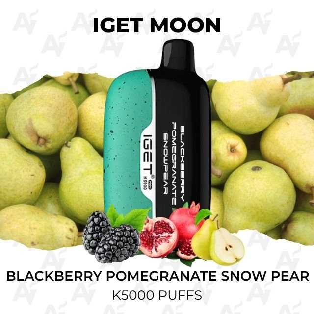 IGET Moon Blackberry Pomegranate Snow Pear 5000 Puffs