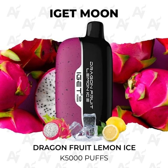 IGET Moon Dragon Fruit Lemon Ice 5000 Puffs