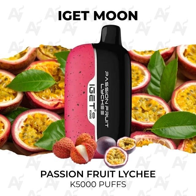 IGET Moon Passion Fruit Lychee 5000 Puffs