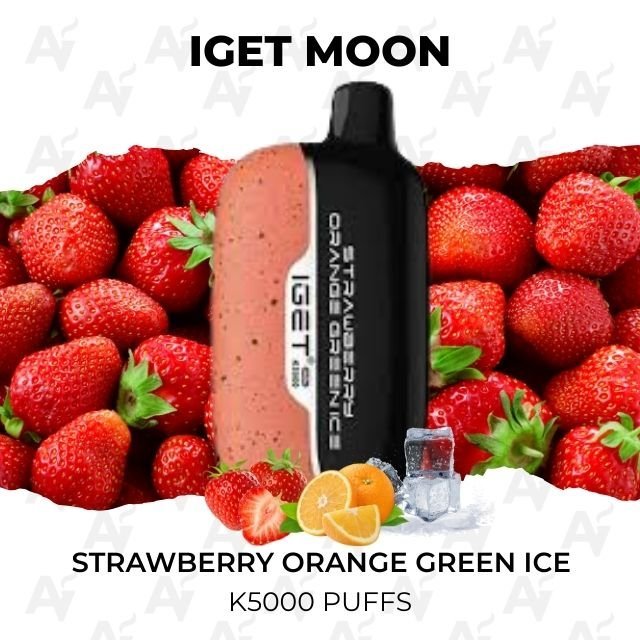 IGET Moon Strawberry Orange Green Ice 5000 Puffs