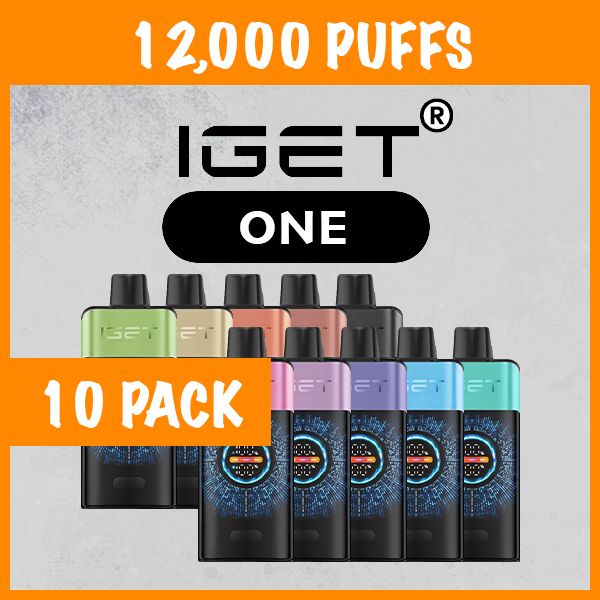 10 Pack IGET One Mixed Flavours 12000 Puffs