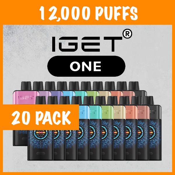20 Pack IGET One Mixed Flavours 12000 Puffs