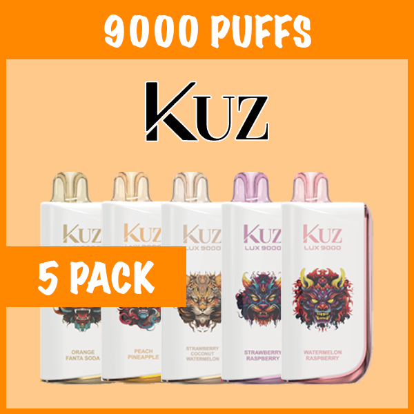 5 Pack KUZ Ultra Mixed Flavours 9000 Puffs
