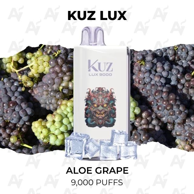 KUZ Lux Aloe Grape 9000 Puffs